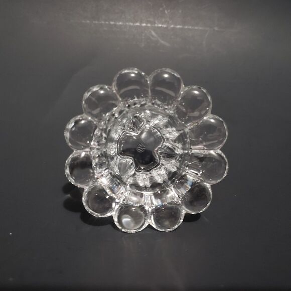 Clear Glass Single Standard Candle Stick Holder 2" - Picture 2 of 7